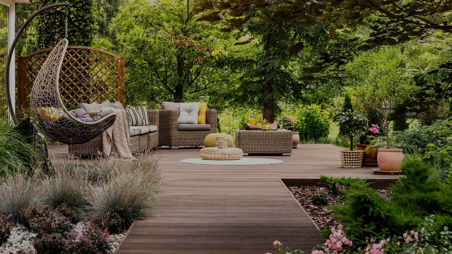 A photo of some beautifully crafted garden decking